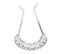 BESTYASH Pearl Hairpins U-shaped Metal Hair Sticks for Women Hairstyling Secure and Decorative Head Pins