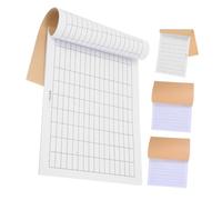BESTYASH Personal Finance Ledger Accounting Grid Notebook, 4Pcs Blank Paper Set, User Friendly Record Book for Home Budgeting and Office