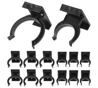 BESTYASH Plinth Clips 20Pcs Board Plinth Clip Black Plastic Add Height Replacement for Old Broken Fits Most Furniture 1.97 X 1.97 X 1.89 in
