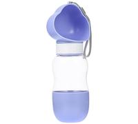 BESTYASH Portable Dog Water Dispenser 350ml Plastic Bottle with Water Return Feature for Small Pets Walking and Hiking Outdoor Use