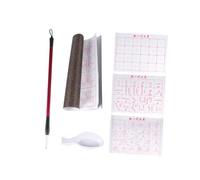 BESTYASH Practicing Cloth and Random Color 6pcs Set with Gridded Fabric Mat Reusable Water Writing Cloth Made of Environmentally Friendly Material for Practicing