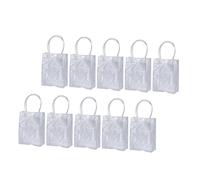 BESTYASH Pvc Wine Bottle Bag with Handle 15x7x16cm Multi-function Portable Packaging Bags for Party and Outdoor Use 10pcs Set