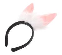 BESTYASH Rabbit Ears Headband for Girls Party Grey Fuzzy Material Cute Bunny Ears Hair for Easter Costume Festive Hair Accessory