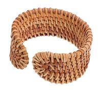 BESTYASH Rattan Bracelet Summer Beach Festival Wristband Rustic Wicker Cuff Bangle Straw Wicker Braid Bracelet Women Rattans Straw Braided Jewelry for Women