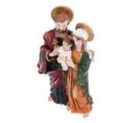 BESTYASH Resin Jesus Baptism Statue Portable Religious Nativity Figurine Detailed Catholic Family Decoration for Christmas Tabletop Altar Holiday Celebration Gift