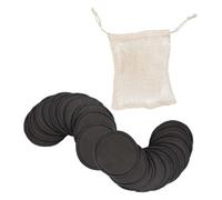 BESTYASH Reusable Bamboo Fiber Facial Cleansing Pads for Gentle Makeup Removal and Pore Cleansing Washable Face Pads with Charcoal Lightweight for Mixed and Oily Skin