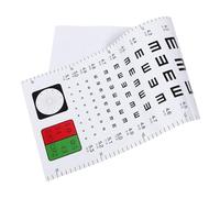 BESTYASH Reusable Eye Test Chart for Wall Plastic Visual Examination Chart for Accurate Eyesight Testing for Home Kindergarten Adult Vision Check