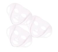 BESTYASH Reusable Silicone Facial 3pcs Set, Stretchable Moisturizing Care Accessory Ear-hook Design for Skincare and Beauty Treatment in Home Spa