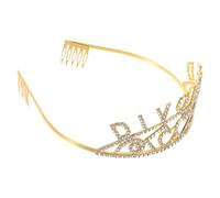 BESTYASH Rhinestone Divorced Crown with Combs Comfortable Headband for Women’S Extended Divorce Party and Celebration Photo Prop