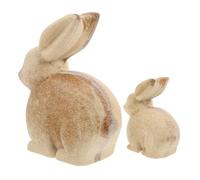 BESTYASH Rustic Wood Bunny Figurines DIY Painting Unfinished Rabbit Cutouts for Crafts Animal Decor for Home Garden Desk Ornaments Creative Rabbit Lovers and Skill Development