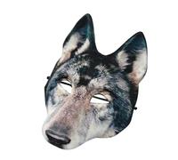 BESTYASH Scary Werewolf Mask with Adjustable Headband Realistic Wolf Head Design for Halloween Cosplay Masquerade Costume Accessory for Men and Adults