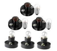 BESTYASH Screw Light Bulb Holder Base with Bulbs Physics Experiment Lamp Socket Stand for Student Electrical Science Kits Easy Installation Educational Lighting Accessories