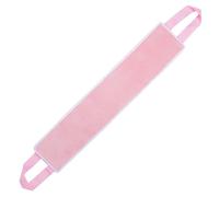 BESTYASH Self Tanning Back Lotion Applicator Strap Pink Flocked Back Tanner Applicator for Even Tanning and Sunscreen Application