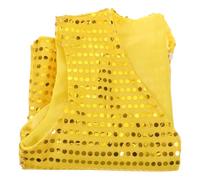 BESTYASH Sequin Dance Vest Yellow 140cm - Sleeveless Jazz Disco Waistcoat for Boys Hip Hop Performance Costume