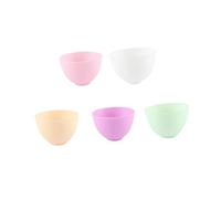BESTYASH Silicone Bowl Set for Home Use 12.5x8cm Odorless Anti-drop Mixing Bowl for Large Yellow Prep