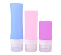 BESTYASH Silicone Dispensing Bottle Set for Travel Convenient Lotion Bottles Squeezy Design for Home Go Use