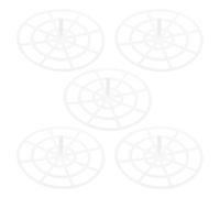 BESTYASH Small Fermentation Jar Weights 2.17 Inch Mesh Press Plate for Pickling Kimchi and Vegetable Fermenting Set of 5 Compact Kitchen Press Tools