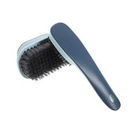 BESTYASH Soft Bristle Shoe and Laundry Cleaning Brush Ergonomic Portable Scrub Brush for Shoes and Clothes Abs Material Gentle Dirt Removal for Footwear and Garments Light Blue Household
