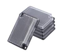 BESTYASH Square Beam Sensor Reflector 5Pcs Photoelectric Retro Reflective Panel for Traffic Management and Outdoor Safety Applications