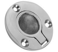 BESTYASH Stainless Steel 316 Boat Latch round Flush Pull Hatch Latch with Mount Screws, Ergonomic Design for Marine and Yacht Decks, Reliably Secures The Deck with Elegant Appearance