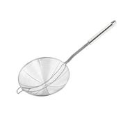 BESTYASH Stainless Steel Colander Spoon Double Coil Wire Mesh Skimmer Ladle Strainer with Heat-Resistant Handle for Kitchen Frying Hot Pot Pasta Spaghetti Noodle Drainage