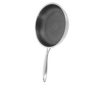 BESTYASH Stainless Steel Honeycomb Wok Non Stick Frying Pan Rapid Heat Conduction Everyday Cooking Pot for Vegetables Eggs Hot Pot Kitchen Use