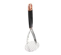 BESTYASH Stainless Steel Potato Masher Handheld Kitchen Gadget for Smooth Mashed Potatoes and Vegetable Puree Comfortable Non-Slip Grip Portable Press Pumpkin Carrots