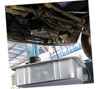 BESTYASH Steel Oil Drain Pan Deep Capacity Oil Drip Tray Recyclable Fluid Tool for Car Repair Garage Use