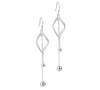 BESTYASH Sterling Silver Long Pendant Earrings for Women Stylish Drop Dangle Party Jewelry Hypoallergenic Chic Accessories