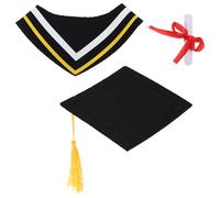 BESTYASH Stuffed Animals Graduation Gown Cap Outfit Adorable Plush Bear Dress Up Costume for Graduation Souvenirs Fits Various for Bachelor Doctoral Celebrations