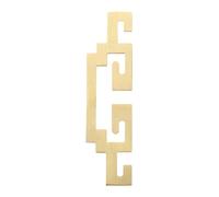 BESTYASH Stylish Chinese Style Wardrobe Handle Hollow Golden Brass Pull Retro Vintage Cabinet Hardware for Home Interior Doors Cabinets Closets and Solid Brass Design