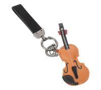 BESTYASH Stylish Guitar Keychain for Men and Music Lovers, Portable Artificial Leather and Metal Musical Instrument Keyring with Swivel Clasp, for Festivals and Travel Accessories