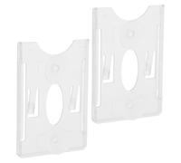 BESTYASH Suction Cup Parking Permit Holder 2Pcs Plastic Card Holders for Car Windscreen and Driving License Use