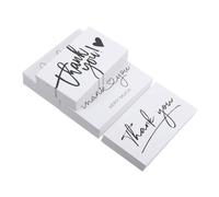 BESTYASH Thank You Cards and Simple Colour Matching Design for Small Business White 50pcs with Chic Look Elegant Paper Cards to Convey Appreciation and Easy Carrying, for Online Businesses