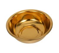 BESTYASH Thickened Stainless Steel Basin Large Kitchen Washing Bowl for Vegetables Fruit Dough Mixing Wide Edge Basin for Face Washing and Household Use