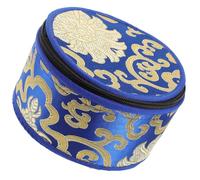BESTYASH Tibetan Singing Bowl Storage Bag with Zipper Closure for Buddhist Meditation Golden Colour Delicate Embroidery Sturdy and Beautiful Sound Bowl Carrying Case Random Color