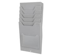 BESTYASH Time Card Rack Wall Mounted PVC 5 Slots Organizer for Business and Warehouse Management