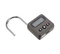 BESTYASH Timer Padlock Rechargeable Electronic Padlock with Zinc Alloy for Exam Candidates Home Use