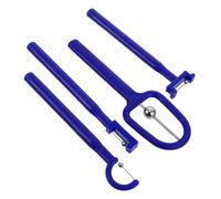 BESTYASH Tongue Tip Exercise Set 4pcs Training Tools for Kids and Adults Blue U-Shaped Tongue Lateralization and Elevation Oral Muscle Speech Therapy Rehabilitation Tool