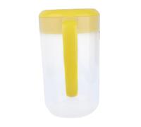 BESTYASH Transparent Cold Water Pitcher with Lid Leak Home Beverage Container with Measurement Scale Heat Resistant Large Opening Jug for Milk Tea and Drink Storage