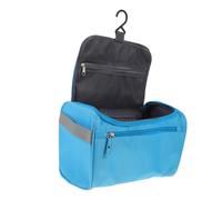 BESTYASH Travel Toiletry Bag with Hanging Hook and Carry Handle Portable Cosmetics Organizer for Men and Women Upright Standing Makeup Storage Pouch Privacy Protecting Zipper Design