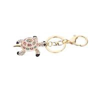 BESTYASH Unique Diamond Turtle Keychain Metal Animal Key Ring Decorative Keyholder Cute Keyring Pendant