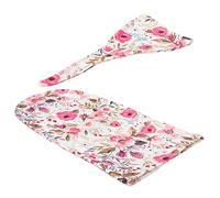 BESTYASH Unique Swaddle and Hat Floral Fleece Blanket for Newborn Decorative Swaddle Blanket