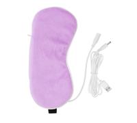 BESTYASH USB Heated Eye Mask Contoured Warm Compress for Dry Eyes with Steam Therapy Consistent Temperature for Purple