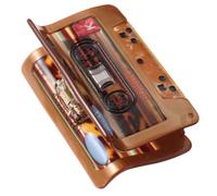 BESTYASH Vintage Acetate Hair Claw Clips for Non-slip Strong Hold Shark Jaw Barrettes Back Head Cassette Tape Design Hair Clips for Music Lovers Stylish