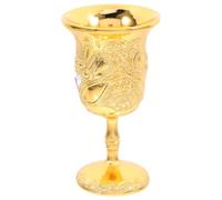 BESTYASH Vintage Medieval Wine Goblet Gold Plated Delicate Red Wine Cup Decorative Multi-Function Household Liquor Glass for Home Bar and Party Use