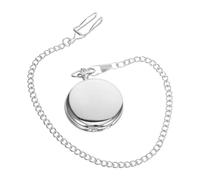 BESTYASH Vintage Men's Pocket Watch Roman Numerals Quartz Movement Oversized Design for Steampunk Lovers and Fathers Day Includes Watch Chain