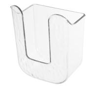 BESTYASH Wall Mount Wipe Holder Tissue Dispenser Box White Punch-free Wet Paper Storage Case for Bathroom Kitchen Use
