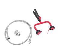 BESTYASH Wall Mounted Eyewash Station with Dual Nozzles, Emergency Eye Rinse Unit for Laboratory and Workplace, 13mm Pipe Connection, Space-saving Design Supporting Safety Compliance