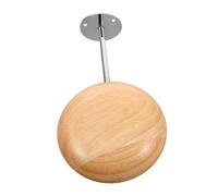 BESTYASH Wall Mounted Hat Display Holder Wooden Rack with Silver Hooks Stable Support for Cowboy Fedora Wide Brim and Baseball Caps Space-saving Organizer for Neat Storage